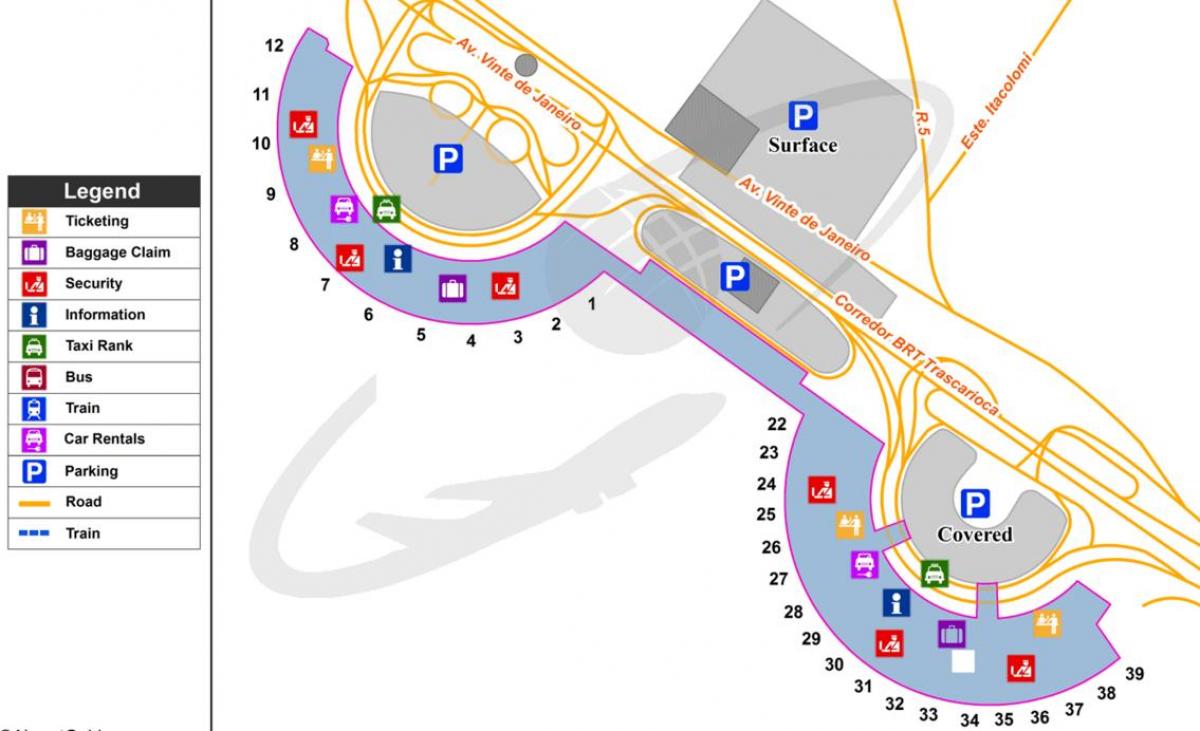 Kart Beynəlxalq hava limanı Rio-de-Janeyro