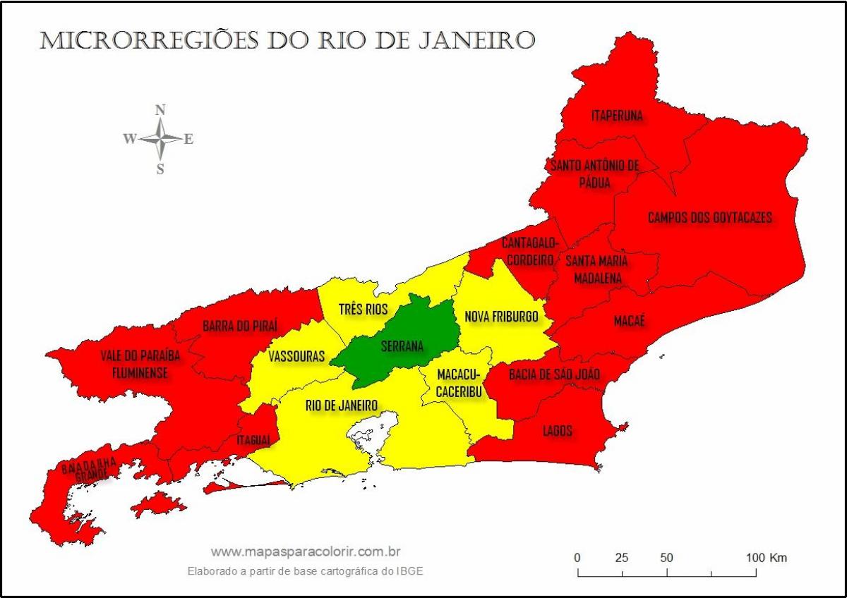 Kart mikro-rayon Rio-de-Janeyro