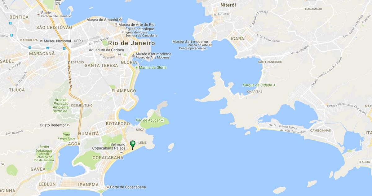 Kart çimərlik Copacabana