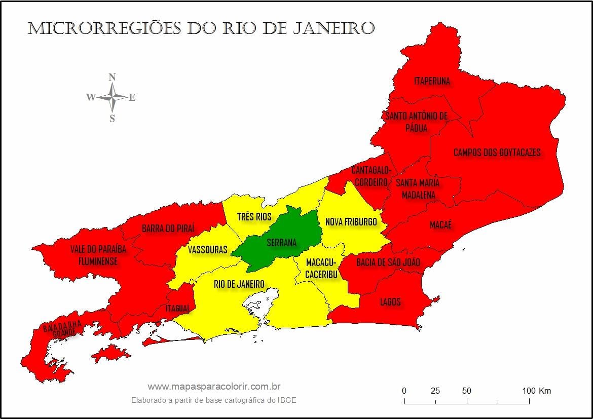 Kart mikro-rayon Rio-de-Janeyro