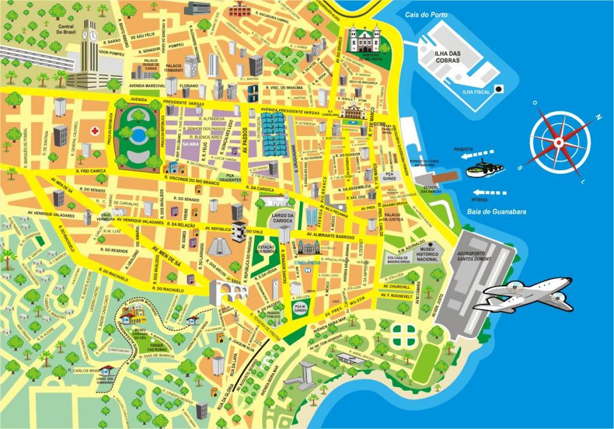 Mərkəzi kart Rio-de-Janeyro