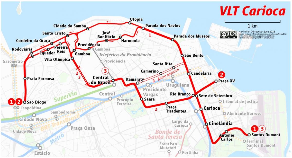 Kart ВЛТ Rio-de-Janeyro