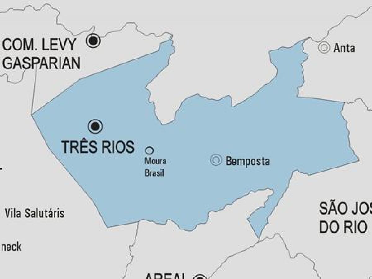 Kart Трес-Rios bələdiyyəsi
