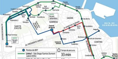 Kart ВЛТ Rio-de-Janeyro - line 2
