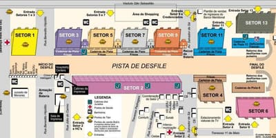 Kart Самбодромо Rio-de-Janeyro