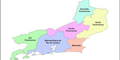 Kart mesoregions Rio-de-Janeyro