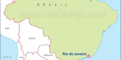 Kart Rio-de-Janeyro Braziliya