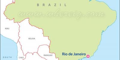 Kart Rio-de-Janeyro Braziliya