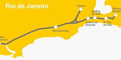 Metro xəritəsi Rio-de-Janeyro - line 4