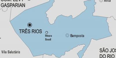 Kart Трес-Rios bələdiyyəsi